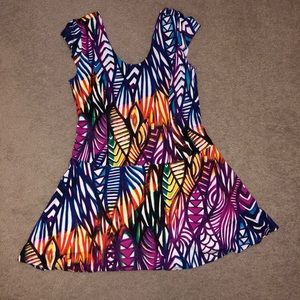 Multicolor Short Dress